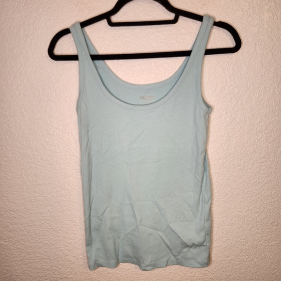 Old Navy Tops - Old Navy First-Layer Slim-Fit Rib-Knit Tank Top for Women Light Blue m